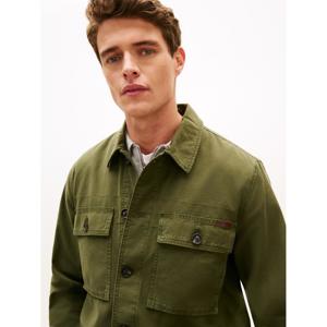 Tommy Hilfiger Textured Washed Sateen Utility Shirt Jacket